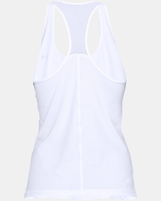 Camiseta sin mangas HeatGear® Armour para mujer, White, pdpMainDesktop image number 4